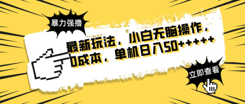 最新玩法 广告暴力强撸 傻瓜式操作 无需养鸡 矩阵式操作 可无限放大 单...-跃知万川