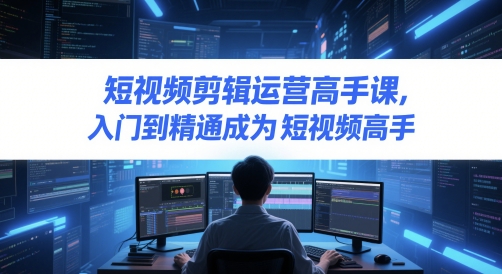 短视频剪辑运营高手课，入门到精通成为短视频高手-跃知万川