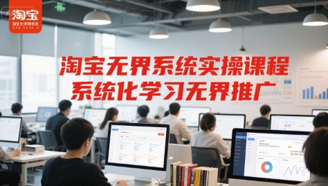 淘宝无界系统实操课程，系统化学习无界推广-跃知万川