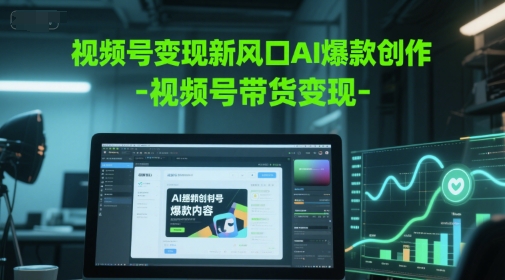 视频号变现新风口AI爆款创作-视频号带货变现-跃知万川