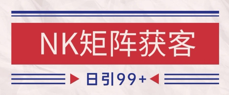 小红书某音NK赛道引流获客 自热矩阵日引200+【揭秘】-跃知万川
