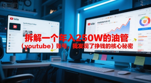 付费文章：拆解一个年入250W的油管(youtube)账号，我发现了挣钱的核心秘密-跃知万川