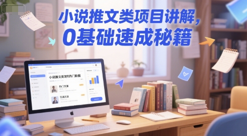 小说推文类项目讲解，0 基础速成秘籍-跃知万川
