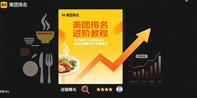 美团排名进阶教程：专为餐饮行业商家设计，实现店铺曝光和流量提升-跃知万川