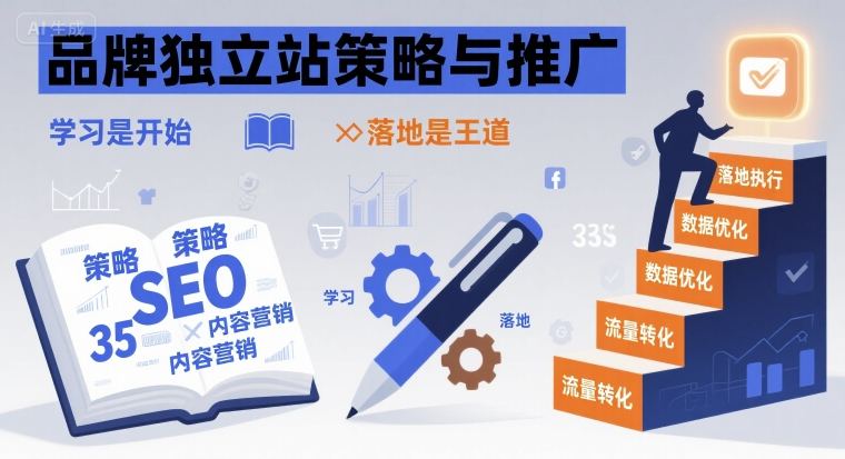 品牌独立站策略与推广，学习是开始，落地是王道-跃知万川