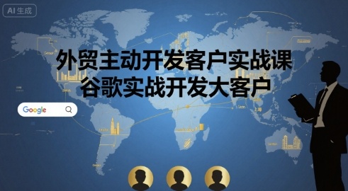 外贸主动开发客户实战课，谷歌实战开发大客户-跃知万川