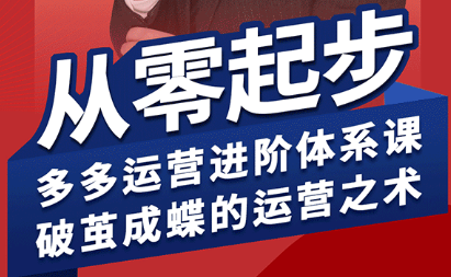 海神·拼多多运营进阶系统课(更新8月)-跃知万川