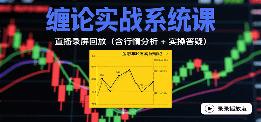 缠论实战系统课：直播录屏回放(含行情分析 + 实操答疑(更新8月)-跃知万川