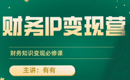 有有老师·财务IP变现营，财务知识变现必修课-跃知万川