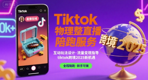 Tiktok物理整蛊直播陪跑服务-tiktok跨境2025-跃知万川