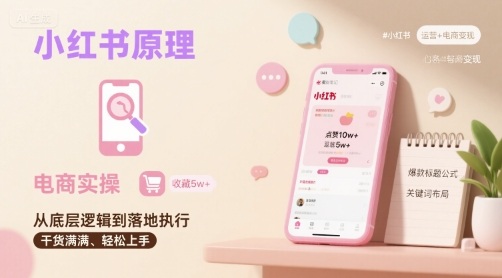 小红书原理以及详细实操流程，小红书电商教程-跃知万川