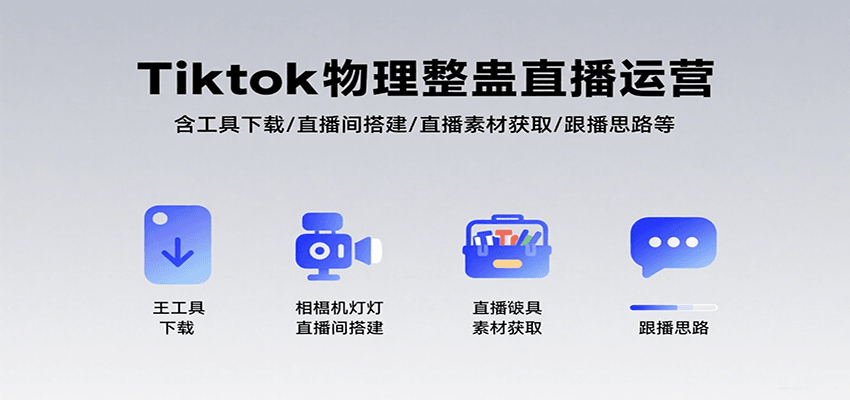 Tiktok物理整蛊直播运营，包含工具下载/直播间搭建/直播素材获取/跟播思路等-跃知万川