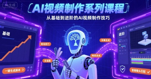AI视频制作系列课程，从基础到进阶的AI视频制作技巧全涵盖-跃知万川