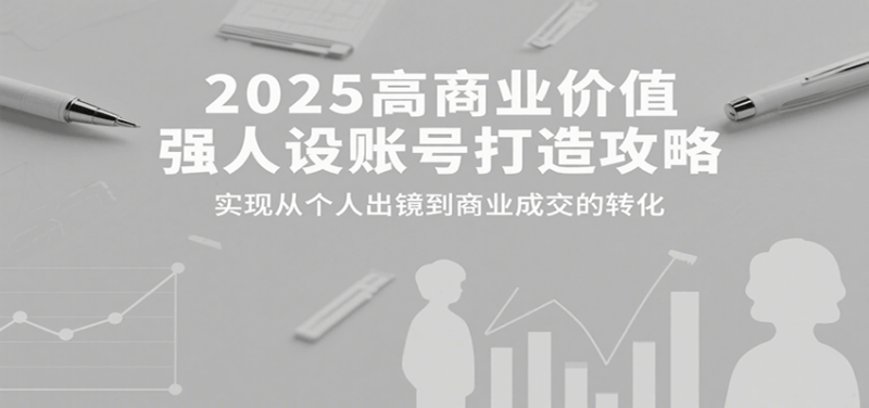 2025高商业价值强人设账号打造攻略，实现从个人出镜到商业成交的转化-跃知万川