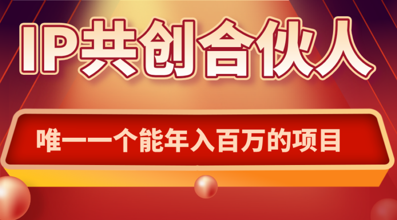 如何通过IP共创合伙人一起合伙“卖项目”-跃知万川