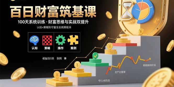 百日财富筑基课：认知+策略+实操+案例拆解  实现从创富到守富全周期能力-跃知万川