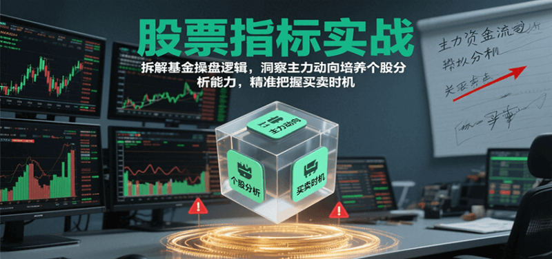 股票指标实战，基金操盘逻辑拆解，洞察主力动向培养个股分析能力把握买卖时机(更新)-跃知万川