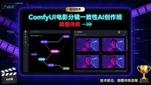 ComfyUI电影分镜一致性AI创作班，前沿技术，颠覆传统-跃知万川