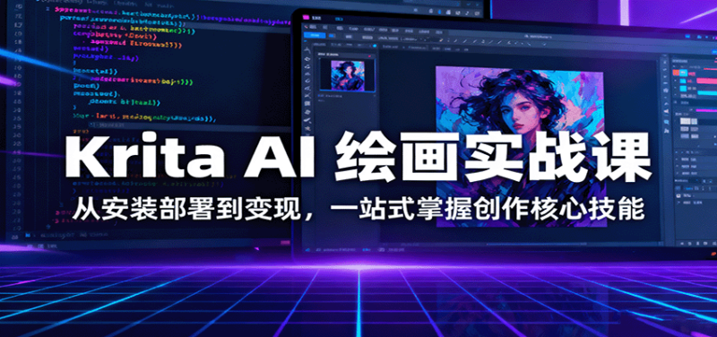 Krita AI 绘画实战课：从安装部署到变现，一站式掌握创作核心技能-跃知万川