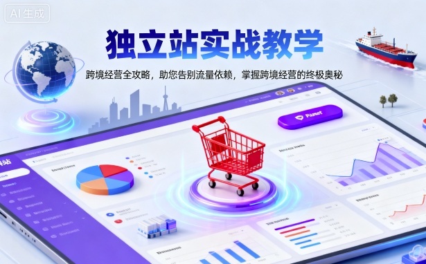 独立站实战教学,跨境经营全攻略,助您告别流量依赖,掌握跨境经营的终极奥-跃知万川