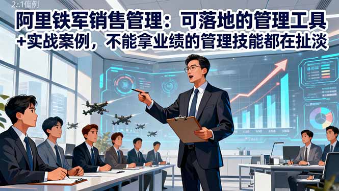 阿里铁军销售管理:可落地的管理工具+实战案例,不能拿业绩的管理都在扯淡-跃知万川