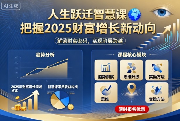 人生跃迁智慧课,把据2025财富增长新动向-跃知万川