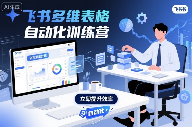 飞书多维表格自动化训练营,手把手教你告别重复处理,用多维表格开启高效办公新模式-跃知万川