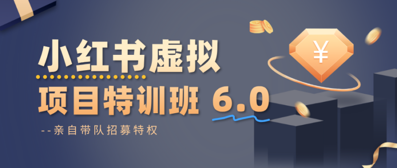 小红书虚拟项目特训班6.0 ，养号/选品/自动发货/爆款笔记(含40节视频课)-跃知万川