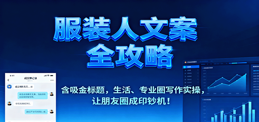 服装人文案全攻略，含吸金标题，生活、专业圈写作实操，让朋友圈成印钞机！-跃知万川