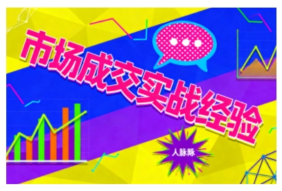 市场成交实战经验，从认知觉醒到实操落地，快速掌握市场开拓与成交核心能力-跃知万川