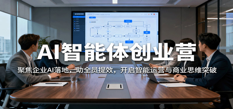 AI智能体创业营：聚焦企业AI落地，助全员提效，开启智能运营与商业思维突破-跃知万川