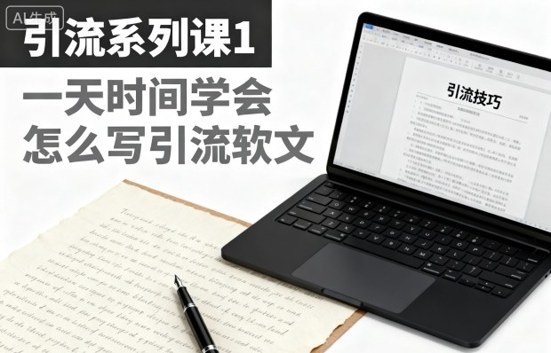 引流系列课1，一天时间学会怎么写引流软文-跃知万川