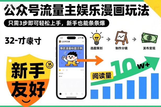 ‍‬⁢‍⁡‍‍⁡​⁣⁤‍‬⁡⁣⁢​⁣‍⁣‌‌⁢​⁡⁡‌​⁢⁣⁢​⁢‌​⁣‬​⁣‬‬⁣⁢​⁢⁣公众号流量主娱乐漫画玩法，只需3步即可轻松上手，新手也能条条爆-跃知万川