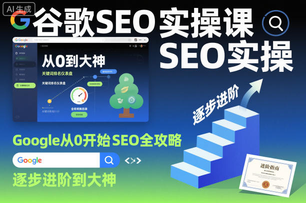谷歌SEO实操课，Google从0开始SEO全攻略，逐步进阶到大神-跃知万川