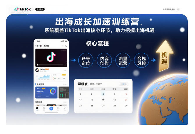 出海成长加速训练营，系统覆盖TikTok出海核心环节，助力把握出海机遇(更新)-跃知万川