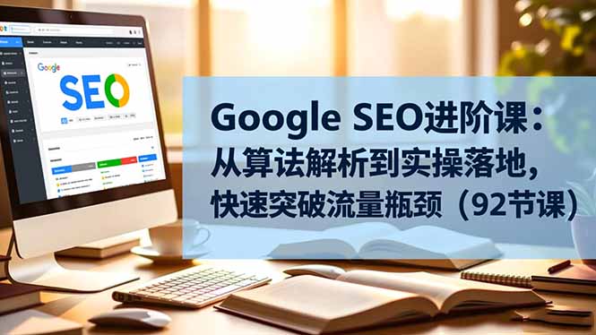 Google SEO进阶课：从算法解析到实操落地，快速突破流量瓶颈(92节课-跃知万川