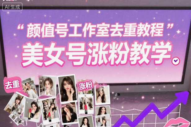 颜值号工作室去重教程，美女号涨粉教学-跃知万川