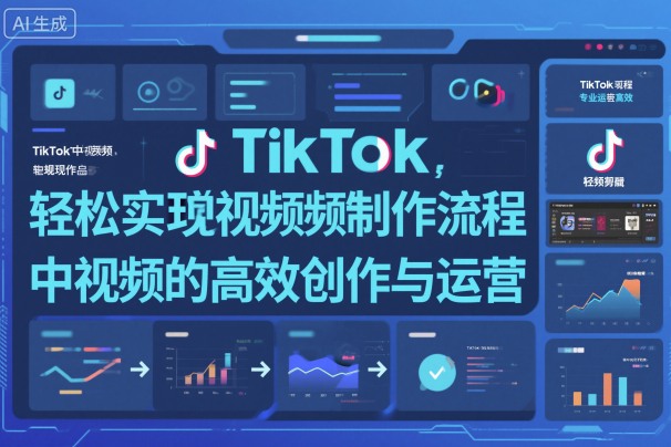 TikTok中视频制做流程，轻松实现Tk中视频的高效创作与运营-跃知万川