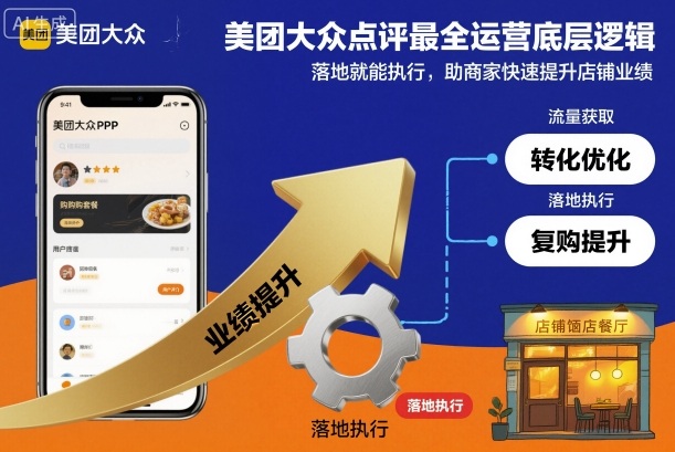 美团大众点评最全运营底层逻辑,落地就能执行,助商家快速提升店铺业绩-跃知万川