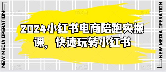 2024小红书电商陪跑实操课，快速玩转小红书，超过20节精细化课程-跃知万川