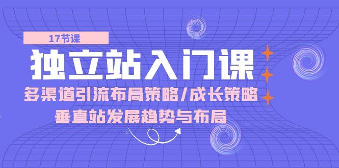 独立站 入门课：多渠道 引流布局策略/成长策略/垂直站发展趋势与布局-跃知万川