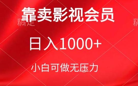 靠卖影视会员，日入1000+，落地保姆级教程，新手可学【揭秘】-跃知万川