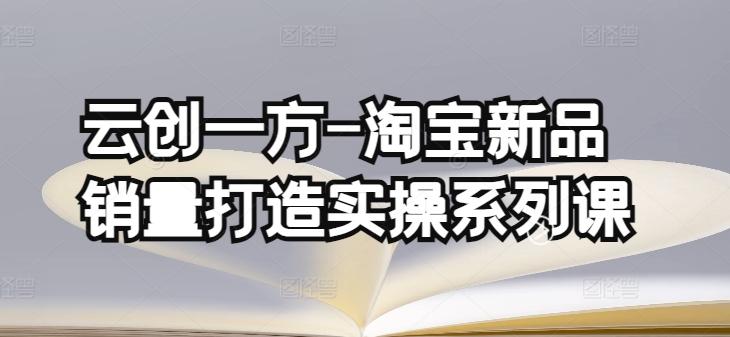 云创一方-淘宝新品销量打造实操系列课，基础销量打造(4课程)+补单渠道分析(4课程)-跃知万川