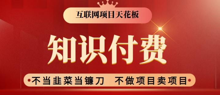 2024互联网项目天花板，新手小白也可以通过知识付费月入10W，实现财富自由【揭秘】-跃知万川