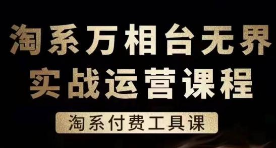 淘系万相台无界实战运营课，淘系付费工具课-跃知万川