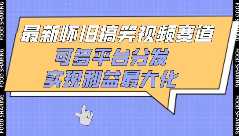 最新怀旧搞笑视频赛道，可多平台分发，实现利益最大化【揭秘】-跃知万川