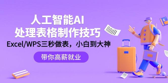 (9459期)人工智能-AI处理表格制作技巧：Excel/WPS三秒做表，大神到小白-跃知万川