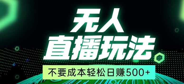 全网首发24年最新无人直播玩法，不需要成本，无需人力，一台电脑24小时为你工作-跃知万川