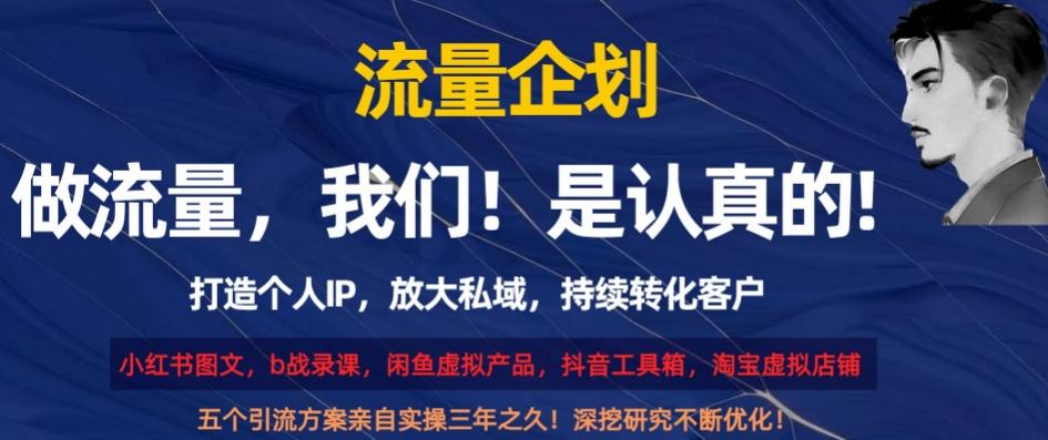 流量企划，打造个人IP，放大私域，持续转化客户【揭秘】-跃知万川