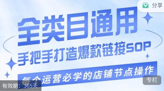 单品爆款打造实操运营，单品爆款从“0”-“1”手把手演练运营步骤-跃知万川